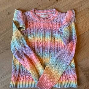 LOFT sweater rainbow